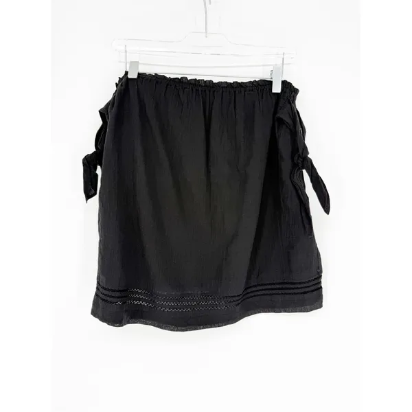 Paige Lynley Off the Shoulder Top Women's L Black‎ Boho - Image 2