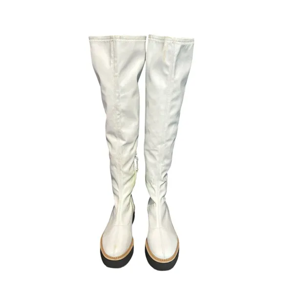 New Gianni Bini Sz‎ 7 Marfisia Platform Over-Knee-Boot White Lightweight #S131-5 - Image 2