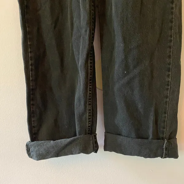 We The Free Gray Black Ziggy Overalls 90s Retro Casual Boho Cotton Women size XS - Image 6