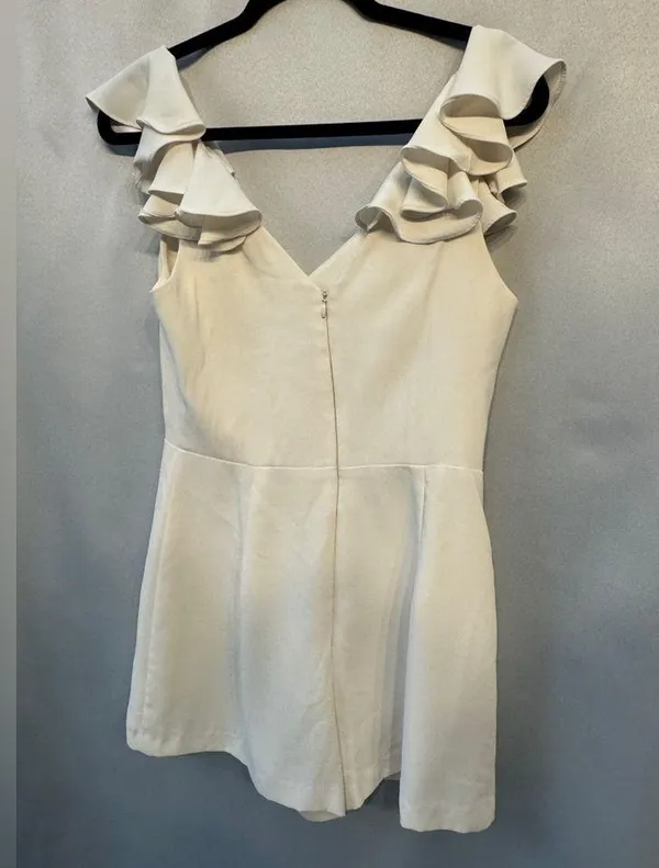Amanda Uprichard Gimlet Ivory Romper Size Medium - Image 8