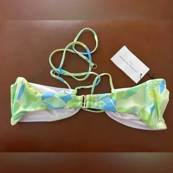 Faithfull The Brand Arriba Bikini Top in Galarosa Print Sz S‎ - Image 5