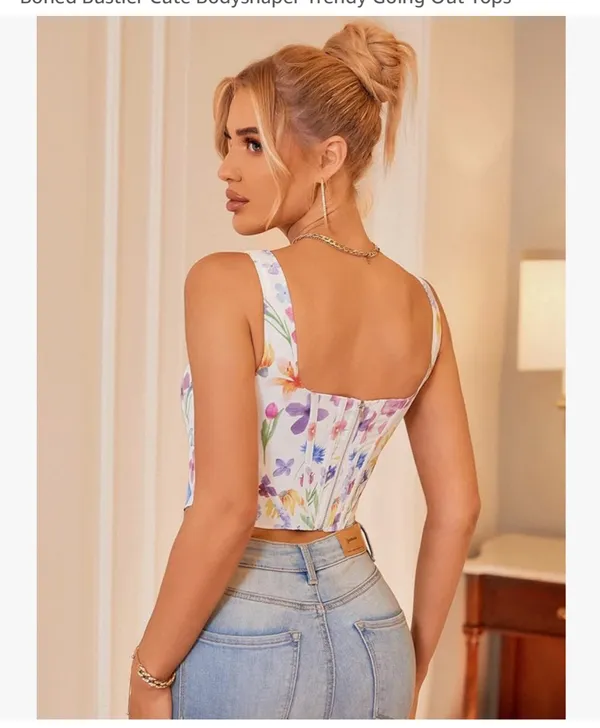 Amazon Floral Corset Top - Image 2