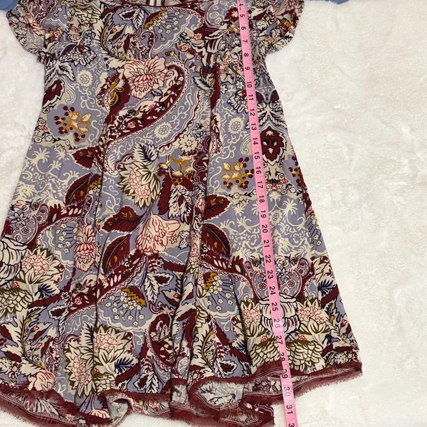 Silence + Noise Urban Outfitters Dress Sz XS Floral Cap Sleeve - Image 10