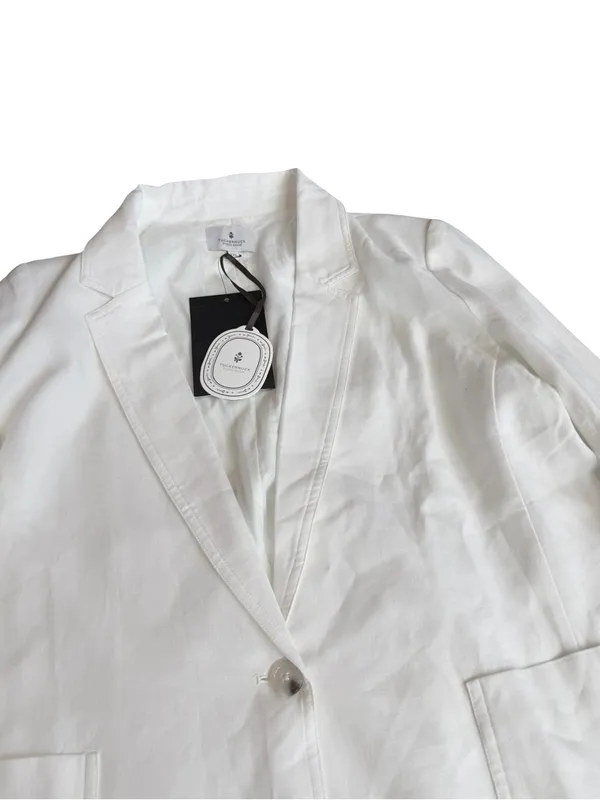 Tuckernuck Studio McGee White Linen Blend Blazer Pockets XX-Large Women's NWT - Image 6