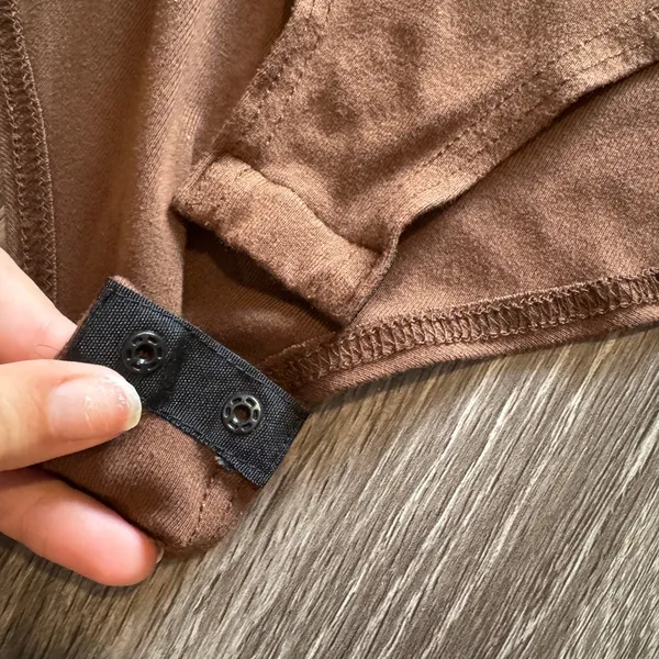 Short Sleeve Brown Bodysuit Size XL - Image 7