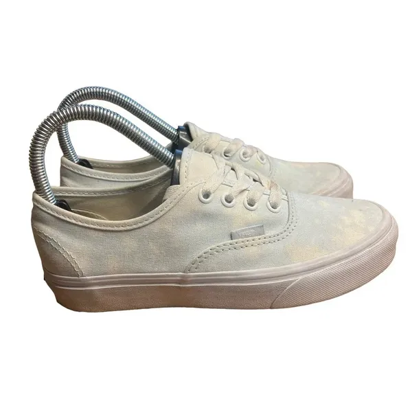 Vans Authentic Bleach Wash‎ Low-Top Lace-Up Sneakers Women's Size 6 - Image 9