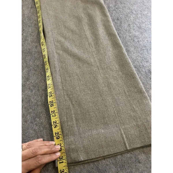 Banana Republic Martin Fit Wool Blend Wide Leg Gray Trouser Pant 8, Office - Image 10