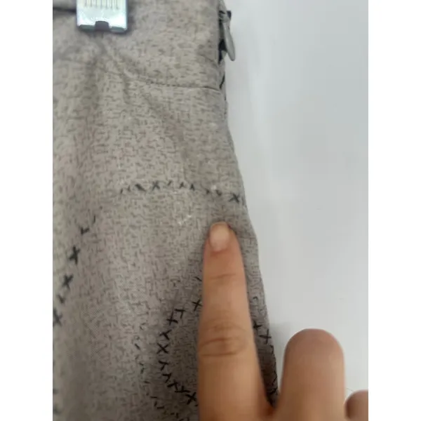 Le Lis Skirt Women‎ Medium Abstract Print Rayon Midi Modern Flowy Grey Black - Image 5