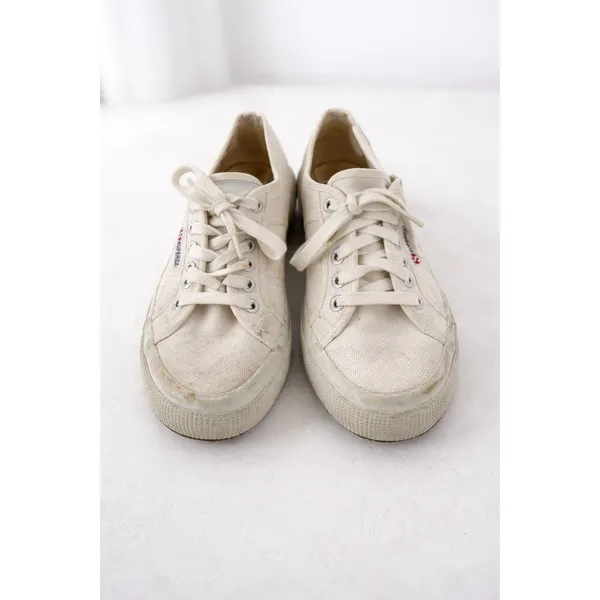 Superga 2750 Cotu Classic Women Size 39 White Canvas‎ Sneakers Minimalist Casual - Image 2