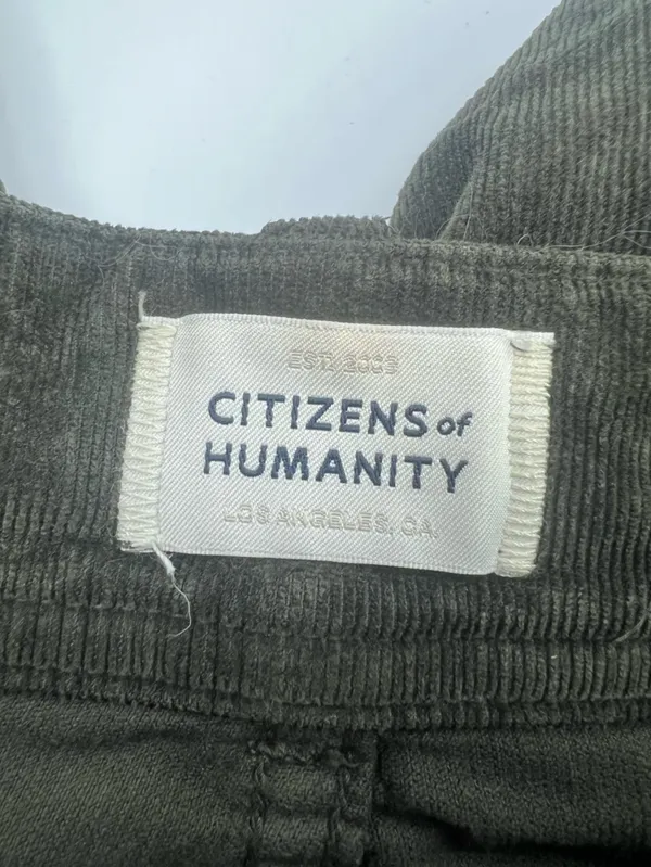 Citizens of Humanity - Baby Cord Agni Utility Pant - Seaweed - size 28 - Image 3