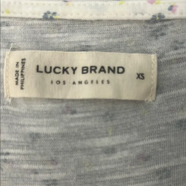 Lucky Brand Floral Sleeveless Peplum Top - Image 2