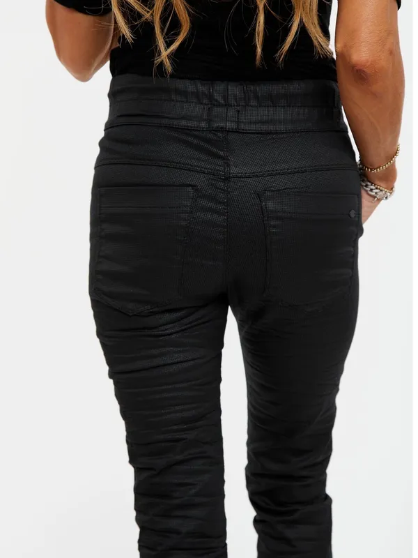 BEVY FLOG Shely Black Original Pants Size 29 | Drawstring Jogger Stretch - Image 6