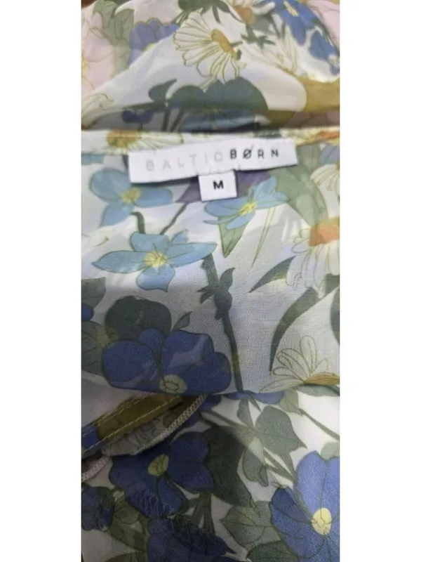 Baltic Born Size Medium Dress Slit Floral Boho Wedding Party Holidays - Image 9