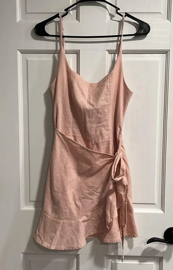 Princess Polly Cottage Hill Mini Dress Blush Size 0 - Image 4