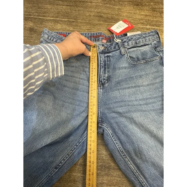 Lucky Brand Baggy Wide Leg Jeans Medium Wash Size 12 / 31 - Image 13