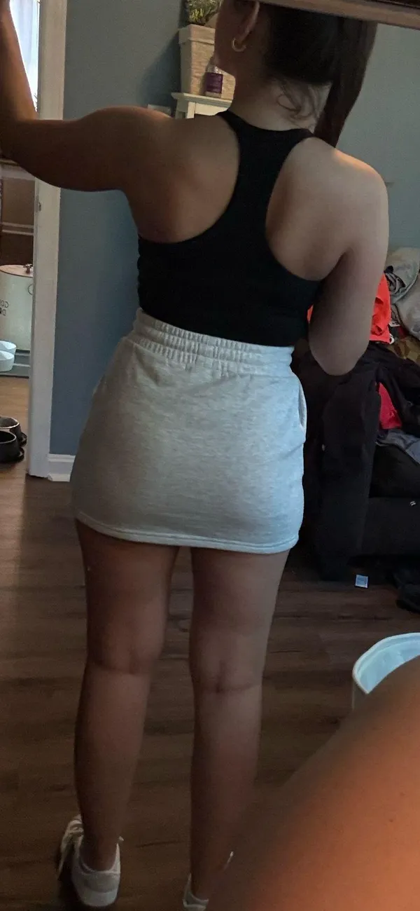Forever 21 Sweat Skirt Grey - Image 4