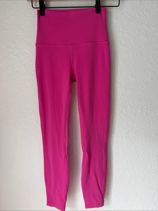 🍋 LULULEMON Align High-Rise Pant 25" in Sonic Pink W5CTCS Size 2 - Image 5