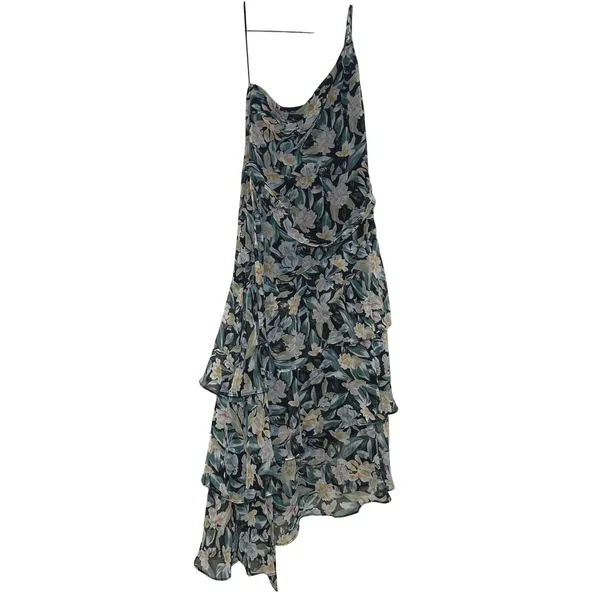 NWT Petal and Pup Amren Floral One-Shoulder Tiered Asymmetric Dress women's 2 - Image 2
