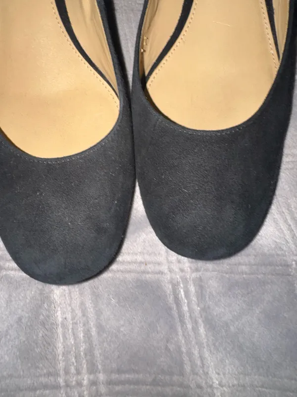 Michael Kors Arabella black suede studded 2” heels size 10M - Image 7