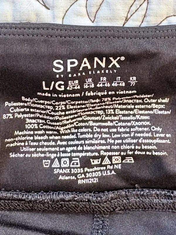 💥SPANX Get Moving Camo 2-in-1 Running Athletic Shorts Black Size L💛 - Image 8