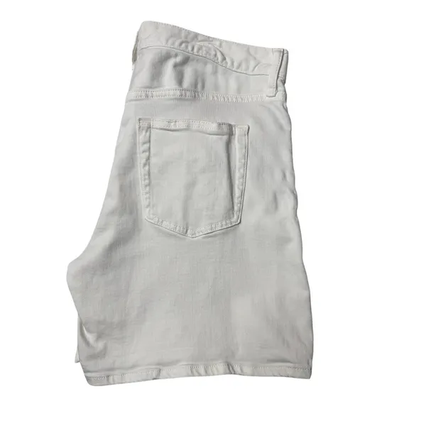 UNIQLO White Denim Bermuda Shorts 29 Coastal Clean Girl Minimalist - Image 4