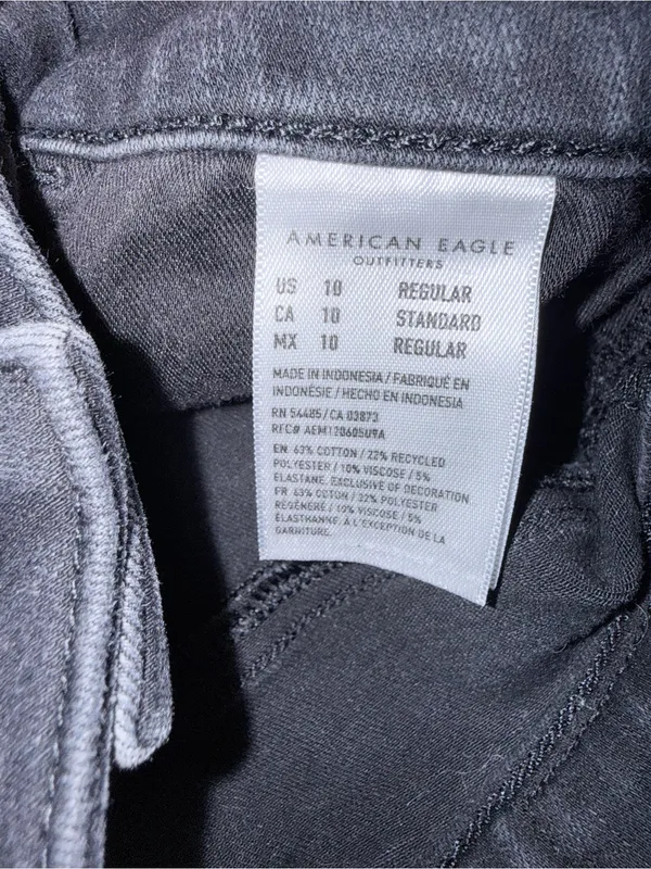 American Eagle Outfitters Black Skinny High-Rise Jeans - Image 5