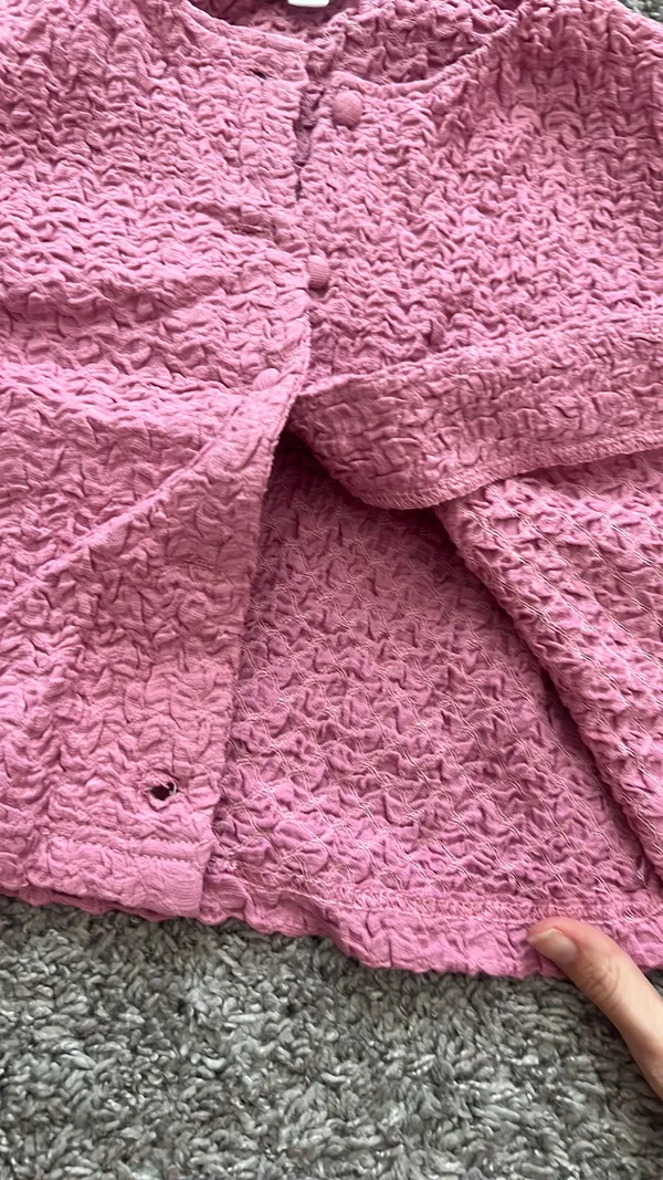 Le lis Pink Button Up Cardigan - Image 3