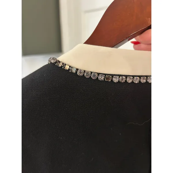 NWT NEW Loveshack Fancy Ralphette Embellished Bow Jacket 12 Black $595 - Image 7