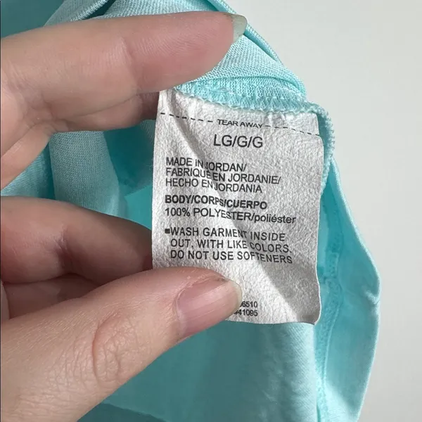 Under Armour Women's Short Sleeve Tee in Aqua with White Logo Size L - Image 5