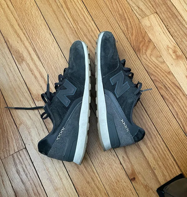 New Balance 696 LEATHER low Top ties Trainers Run Athletic Active Sport Gym - Image 3