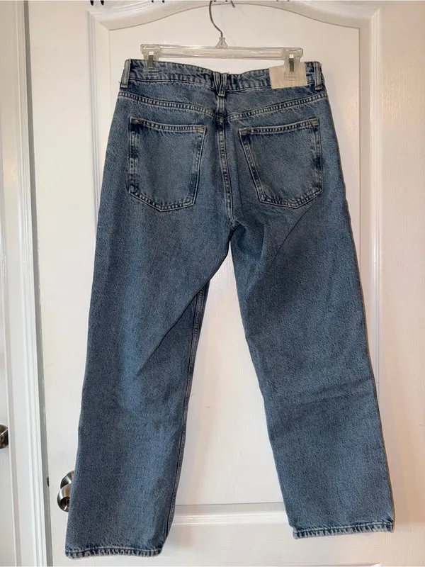 Zara Light Blue Wide-Leg Jeans - Image 2
