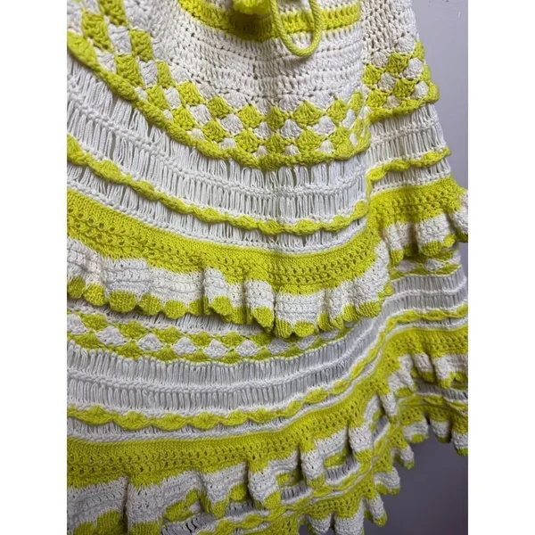 Zimmermann Halcyon Crochet Cotton Mini Dress Sz. 1 (US S) - Image 9
