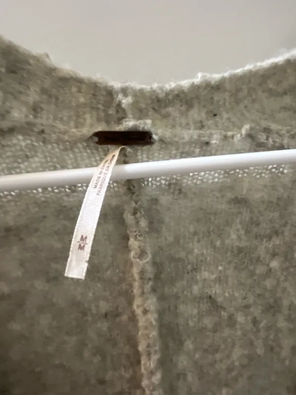 Free People Grey Cardigan Sweater - Image 2