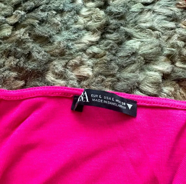 fuchsia pink combination dress - Image 9