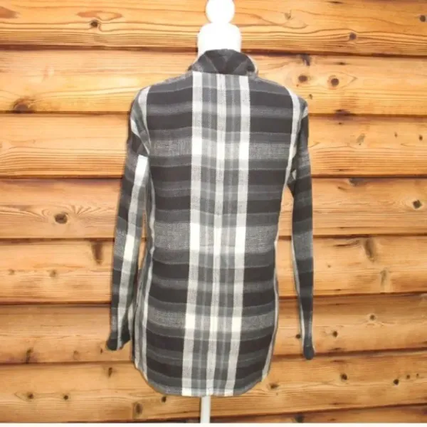 NWT Lucky Brand Black Gray Wrap Jacket Cardigan - Image 6