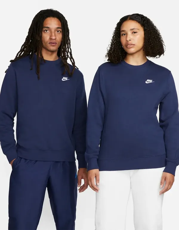 Navy Nike Crewneck Sweatshirt - Image 3