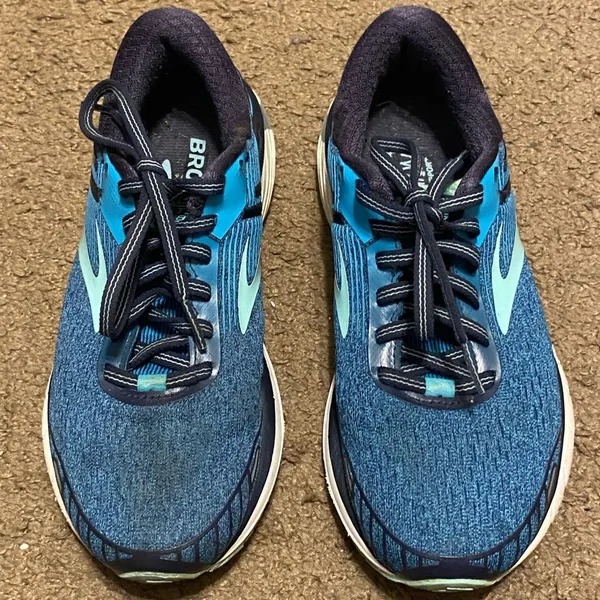 Brooks Adrenaline GTS 18 Blue Teal Mint Running Shoes‎ Womens Size 7 - Image 3