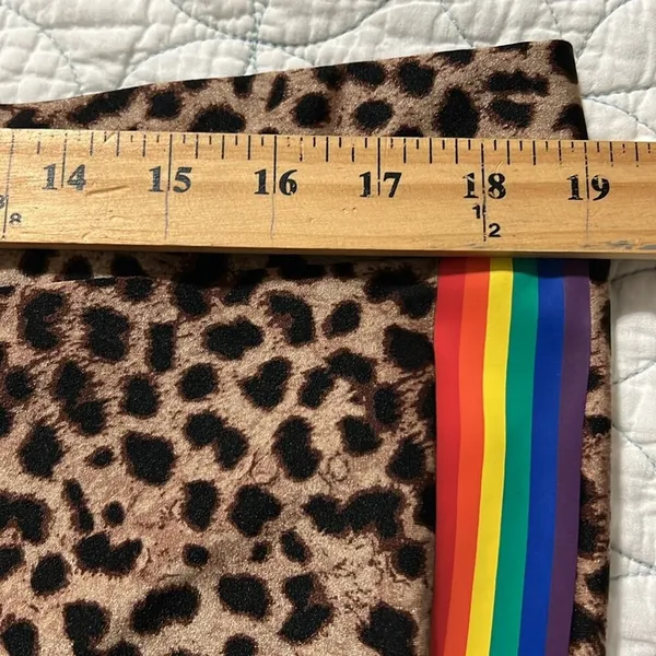 TORRID size 3 full length signature waist liquid mid rise leggings animal print - Image 6