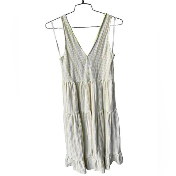 Anthropologie Striped Tier Maxi Dress neutral motif S - Image 3