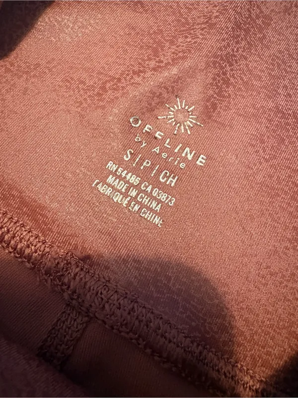 aerie Kids High-Rise Leggings in Wine - Image 2