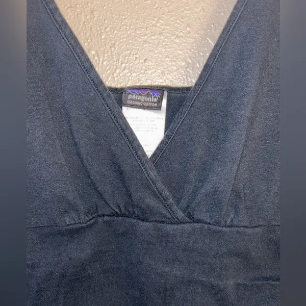 Patagonia Organic Cotton‎ sleeveless black women M dress - Image 3