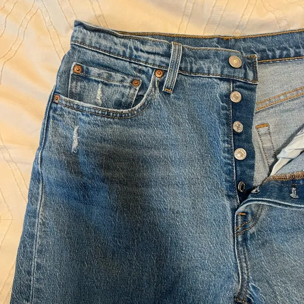 Levi's RIBCAGE STRAIGHT ANKLE WOMEN'S JEANS Samba Done - Light Wash size 29 - Image 10