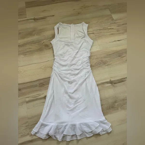 Amazon White Square Neck Bodycon Dress - Image 2