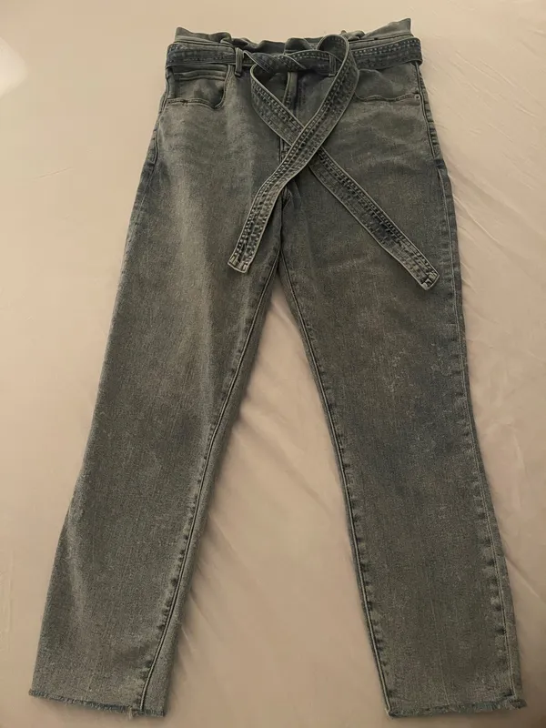 Abercrombie & Fitch Ultra High-Rise Tie-Waist Jeans 32/14 - Image 2