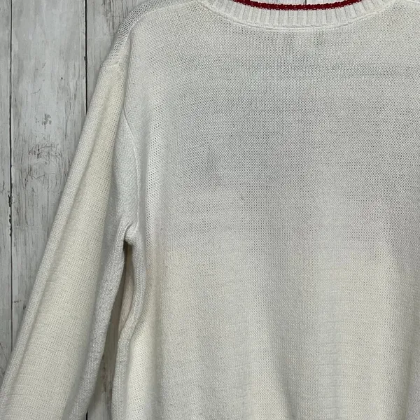Vintage Carly Blake American Flag USA Ribbed Hem Crew Neck Sweater Large - Image 5