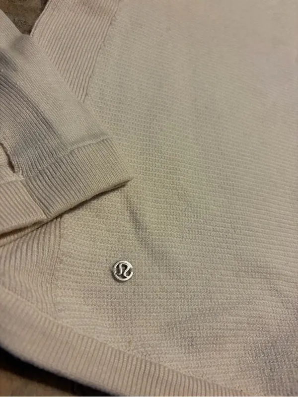 lululemon athletica Women's Cream Scoop-Neck Thermal Sweater M/L - Image 3