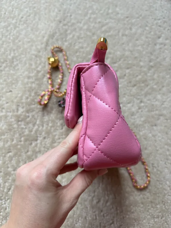Pink Lily Pink Quilted Purse - Image 13