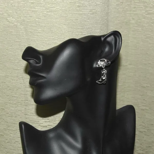 Kentucky Derby Cowgirl Boot Earrings - Image 5