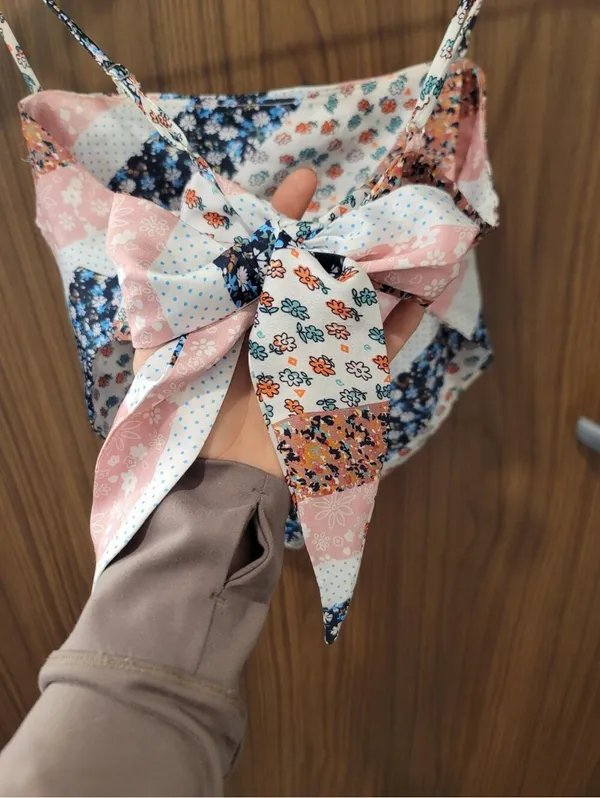 Princess Polly Chelina Bandana Tie Back Patchwork Y2K Top 4 - Image 5