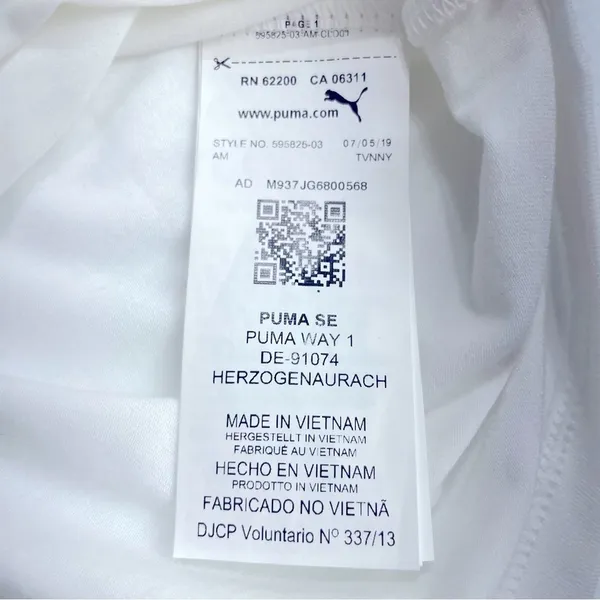 Puma Cloudspun Free Golf women's Polo Size XL White Short Sleeve UPF 40 - Image 9